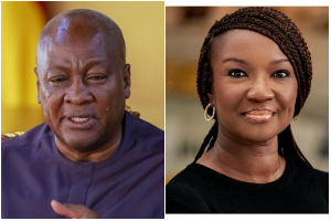 President John Dramani Mahama and Joyce Bawah Mogtari