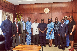 Members of the CIMG visit Chief of Staff, Julius Debrah