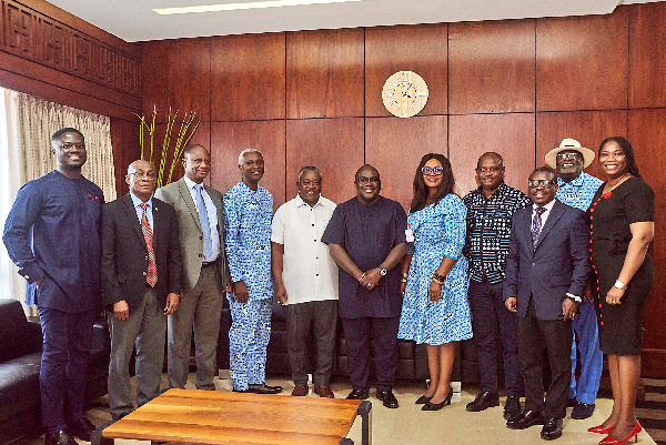 Members of the CIMG visit Chief of Staff, Julius Debrah