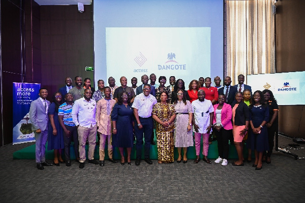 Staff of Access Bank with a  section of participants at the event