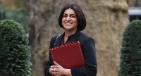 Home Secretary Shabana Mahmood dey waka outside for Downing Street
