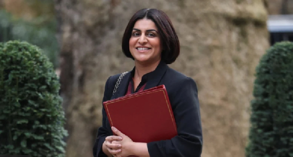 Home Secretary Shabana Mahmood dey waka outside for Downing Street