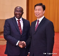 H.E. Mahamudu Bawumia (left) and H.E. Li Yuanchao (right)