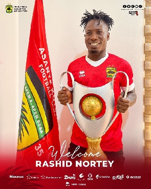 Rashid Nortey joins Asante Kotoko as a free agent from Medeama