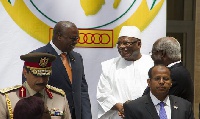 President Mahama and the President of Mali, Boubakar Keita