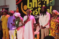 Samini with others during the event
