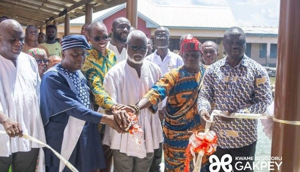 The commissioning of the new classroom blocks for Anyako R.C. Basic School