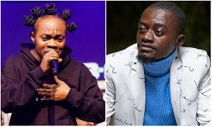 Kumawood actor LilWin (R) has been slammed on social media for making a comment about Lumba (L)