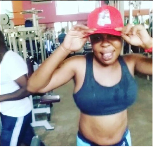 Afia Schwarzenegger looking all sporty