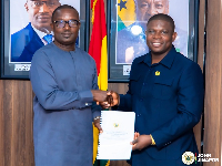 Dr John Jinapor, Minister of Energy (L) and Richard Gyan-Mensah, Deputy Minister of Energy