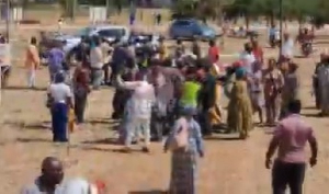 A screenshot from the scene of the incident