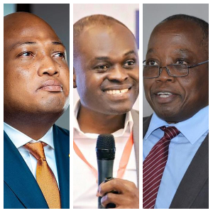 Samuel Okudzeto Ablakwa, Martin Kpebu and Daniel Yao Domelevo