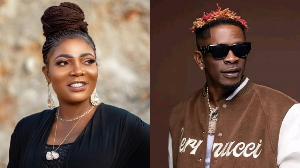 Florence Obinim (L) eyes collaboration with Shatta Wale (R)