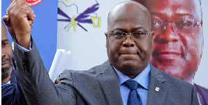 Felix Tshisekedi at a press conference in Nairobi, Kenya in 2018 Felix Tshisekedi at a press conference in Nairobi, Kenya in 2018