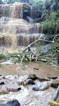 19 students were killed last month after a rainstorm at the Kintampo water falls