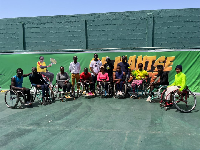 The tournament featured competitive men’s and women’s wheelchair tennis divisions