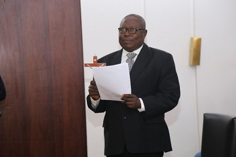 Amidu was sworn in by President Akufo-Addo at an event held at the Flagstaff House today