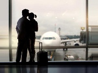 File photo of a couple at the airport
