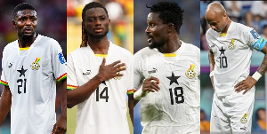 Salis Samed, Gideon Mensah, Daniel Amartey, Dede Ayew 