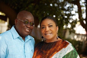 File: President Nana Akufo-Addo and his wife, Rebecca Akufo-Addo