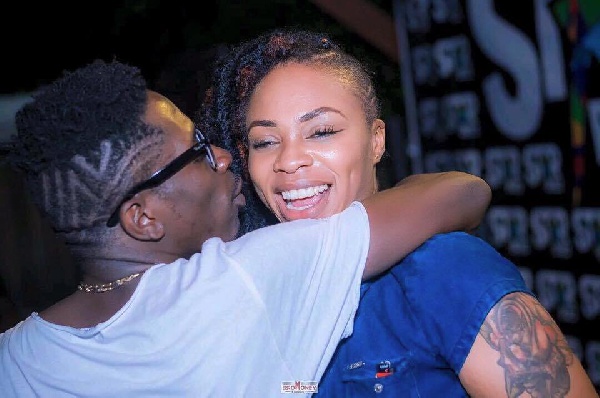 Shatta Michy and Shatta Wale in happy times