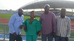 Vice President of the GFA George Afriyie paid a working visit to the Cape Coast stadium
