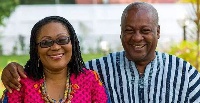 Former President John Dramani Mahama and wife, Lordina