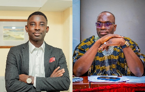 Finance and Energy Policy Analyst, Richmond Eduku and MP Dr Tiah Abdul-Kabiru Mahama