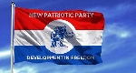 A flag of the ruling New Patriotic Party