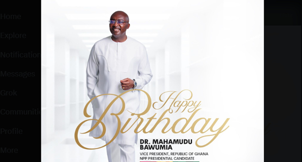 Dr Mahamudu Bawumia is 61 years old