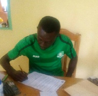 Adams signed a three-year deal with Aduana Stars last Friday