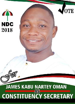 James Kabu Nartey-Oman, Bortianor Ngleshie Amanfro General Secreatry hopeful