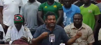 Joseph Yamin, (Middle) addressing the press