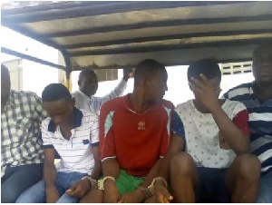 The suspects are among seven boys seen in a video forcibly having sex with a teenage girl
