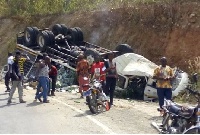 The accident took place on the Ho Dzolokpuita-Fume route in the Volta Region
