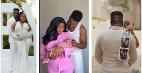 Veekee James Atere don announce di birth of her daughter wit her husband
