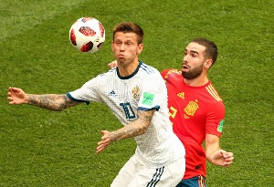 Spain take on host Russia in the knockout stage of the World Cup