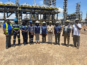 A delegation led by IET-GH President, Henry Kwadwo Boateng, paid a working visit to the refinery