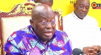 President Akufo-Addo's chair mostly travels with him everywhere he goes in the country