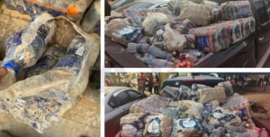 Screenshots of seized products