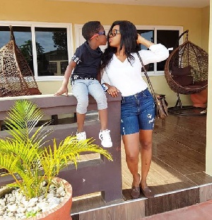Mzbel with her son