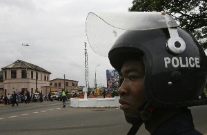 Police In Helmet