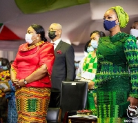 First Lady Rebecca Akufo-Addo and second lady, Samira Bawumia