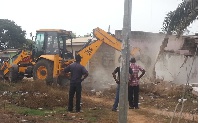 Ledzokuku Krowor Municipal Assembly demolishes house belonging to a teacher of  Labone SHS