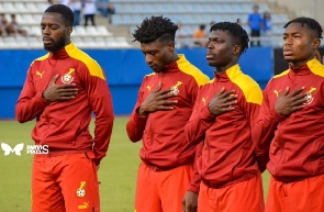 L-R : Inaki Williams, Kudus Mohammed, Alidu Seidu, and Fatawu Issahaku