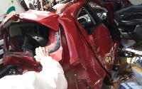 One of the vehicles that was affected.