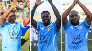Eto'o, Adebayor, and Okocha play legends match in Mogadishu
