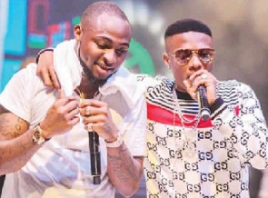 Nigerian musicians, Davido and Wizkid