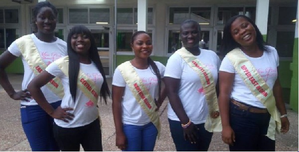 Some of the Miss Pink Ghana contestants