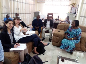 Some staff of the German Development Bank in a meeting with key stakeholders of COTVET